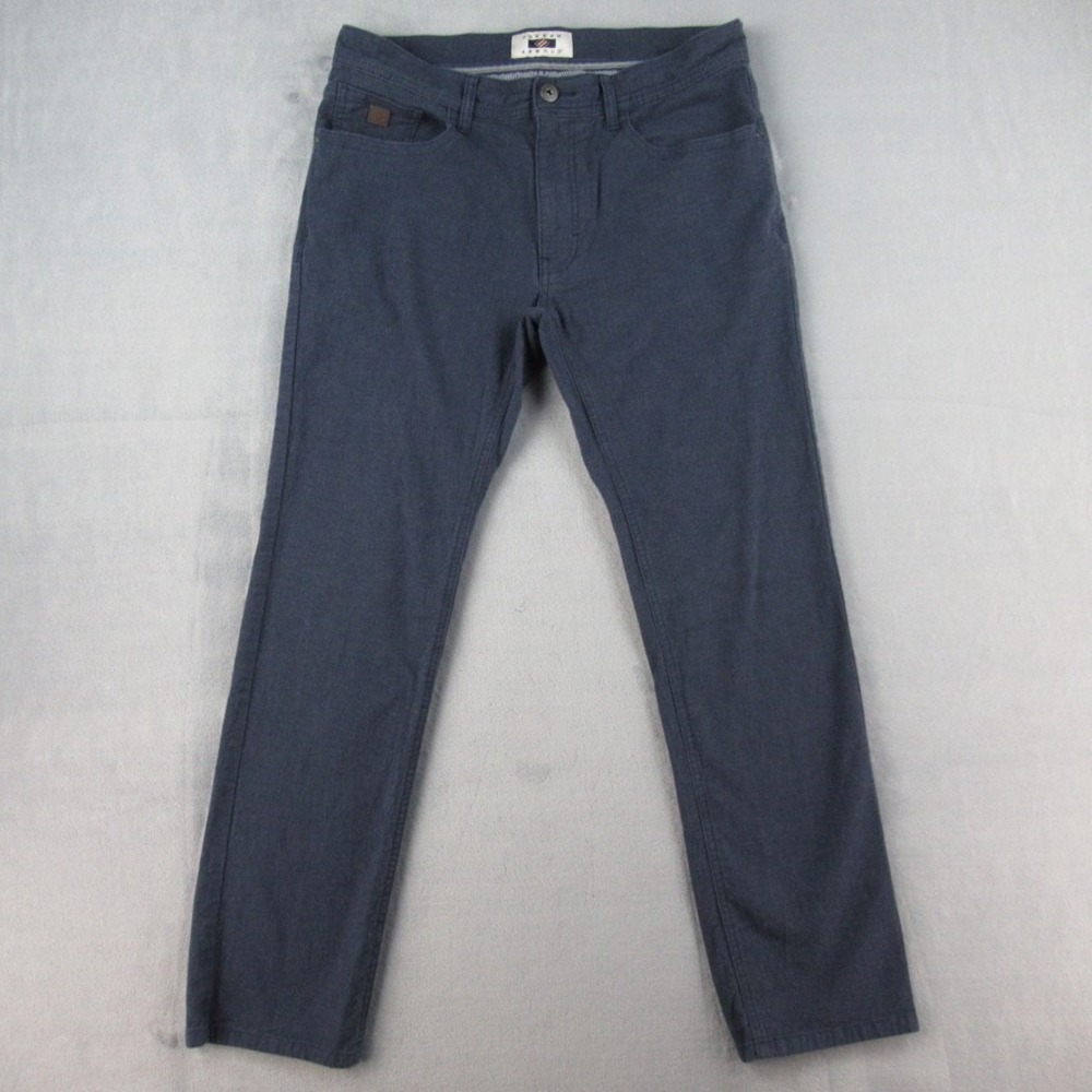 Joseph‎ Abboud Mens 34 Regular Navy Blue Tessuti di Sondrio Cotton Stretch Pants